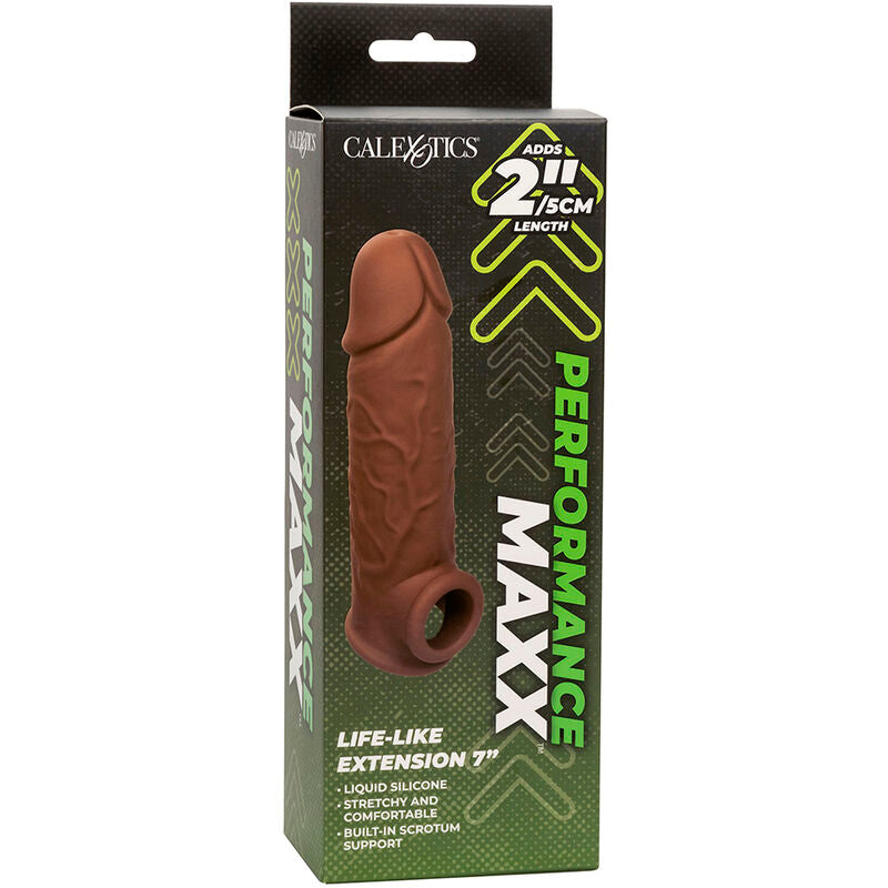 CALEXOTICS - PERFORMANCE MAXX LIFE-LIKE EXTENSION 7 PELE MARROM Sexshoptuga 