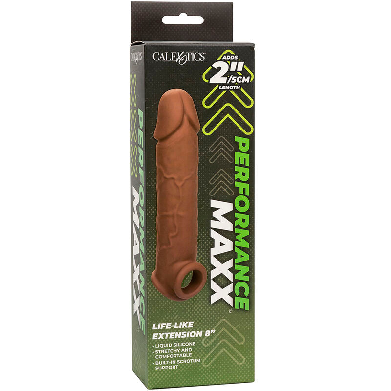 CALEXOTICS - PERFORMANCE MAXX LIFE-LIKE EXTENSION 8 PELE MARROM Sexshoptuga 