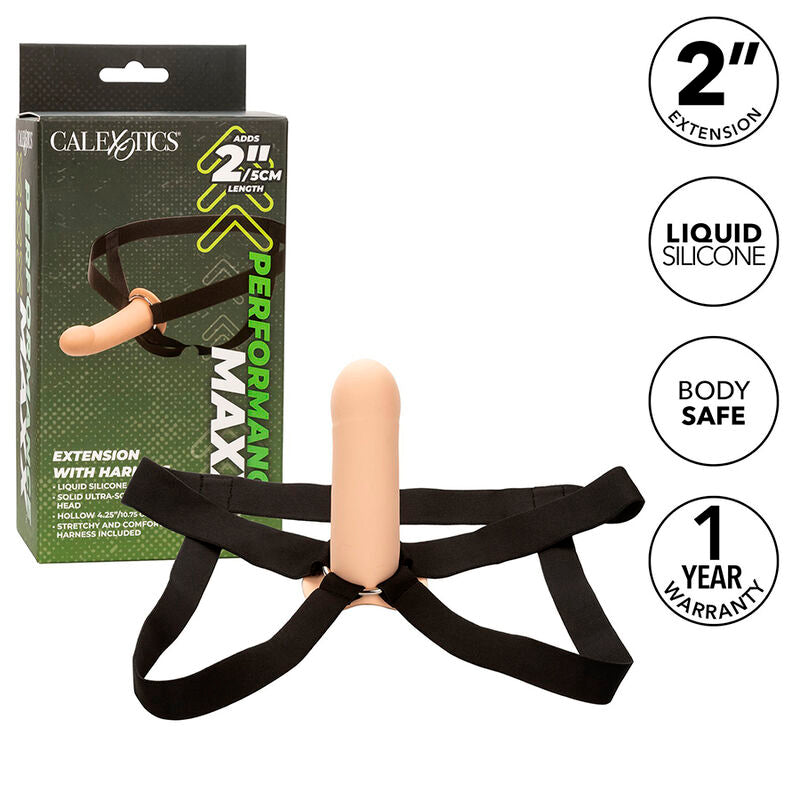 CALEXOTICS - EXTENSO PERFORMANCE MAXX COM ARNÊS PELE LEVE Sexshoptuga 