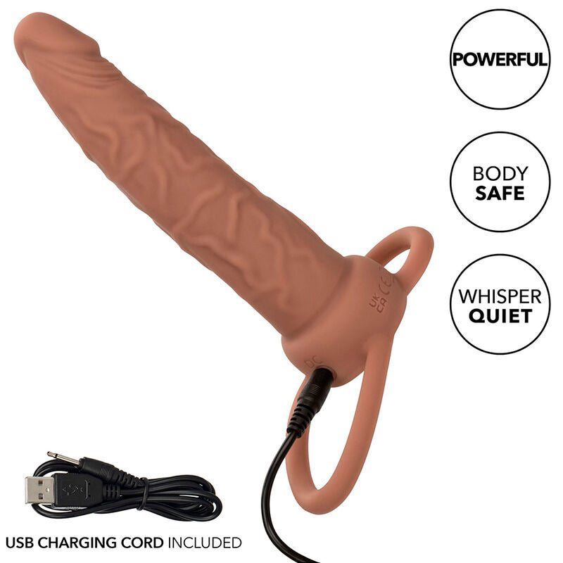 CALEXOTICS - PERFORMANCE MAXX RECHARGEABLE DOUBLE PENETRATOR BROWN SKIN Sexshoptuga 