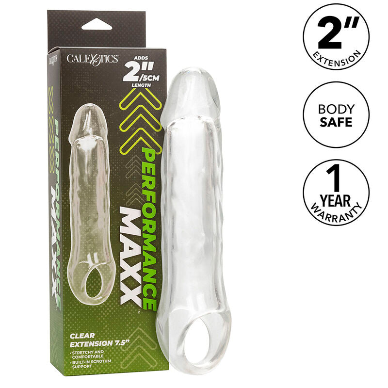 CALEXOTICS - PERFORMANCE MAXX CLEAR EXTENSION 7.5 TRANSPARENT Sexshoptuga 