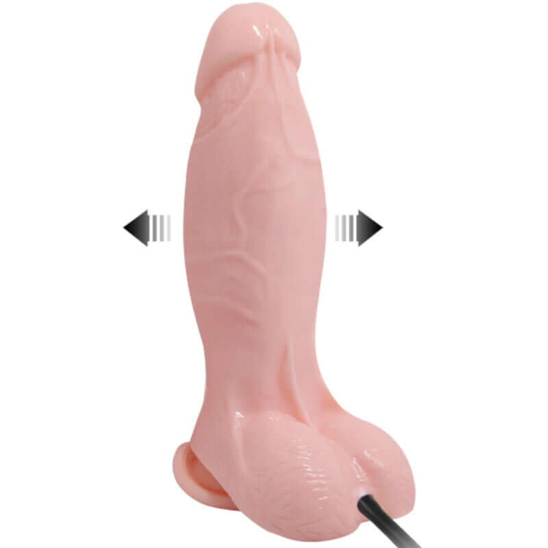 BAILE - DILDO REALISTA INFLÁVEL COM VENTOSA 15 CM - Sexshoptuga  Sexshoptuga 