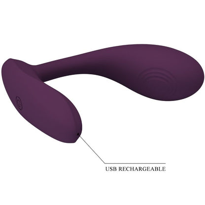 PRETTY LOVE - BAIRD G-SPOT 12 VIBRAÇÕES RECARREGÁVEL LILA APP - Sexshoptuga 