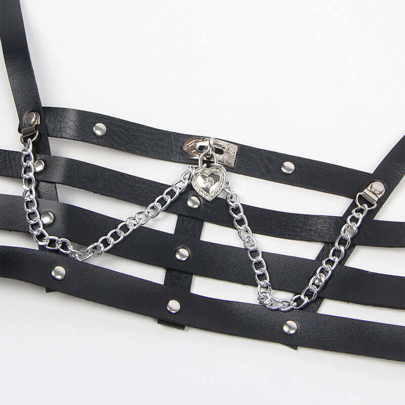 SUBBLIME - CORSET HARNESS WITH CHAIN ​​DETAIL ONE SIZE Sexshoptuga 