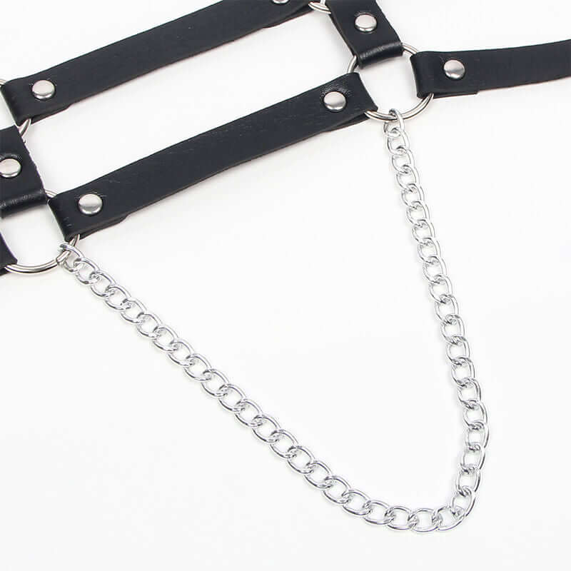 SUBBLIME - HARNESS WITH STRAPS AND CHAIN ​​DETAILS ONE SIZE Sexshoptuga 