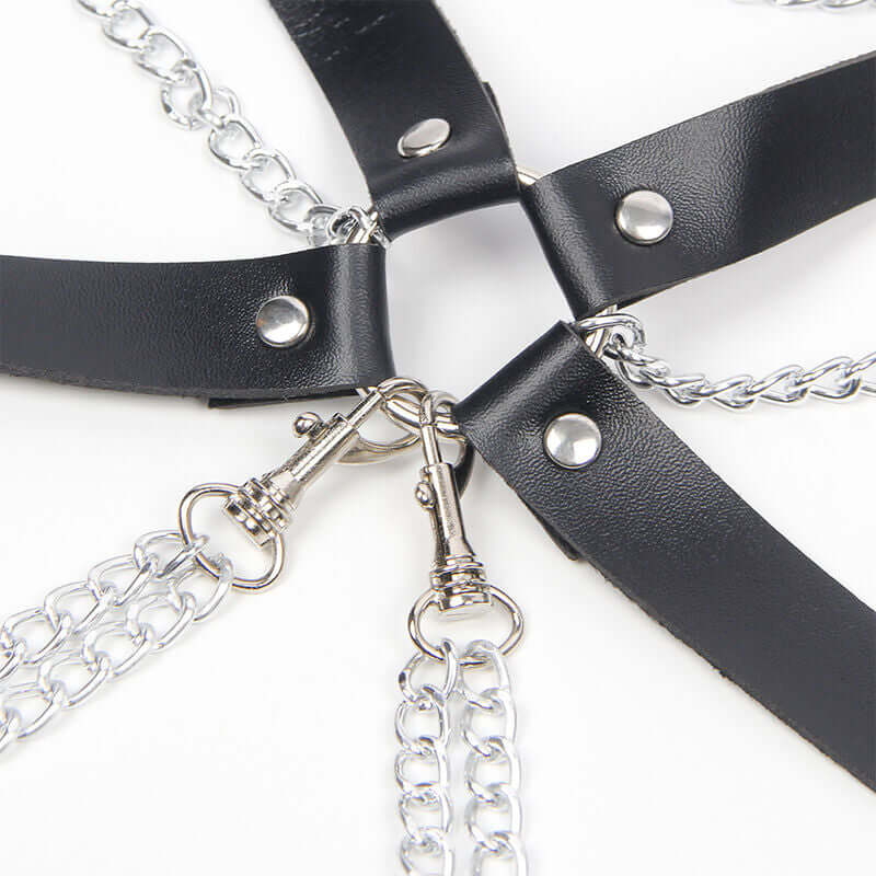 SUBBLIME - HARNESS BRA WITH CHAIN ​​DETAIL ONE SIZE Sexshoptuga 