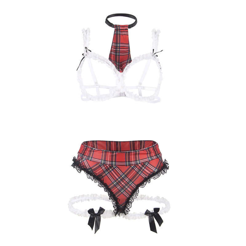 SUBBLIME - SEXY SCHOOL COSTUME WITH BRA S/M Sexshoptuga 