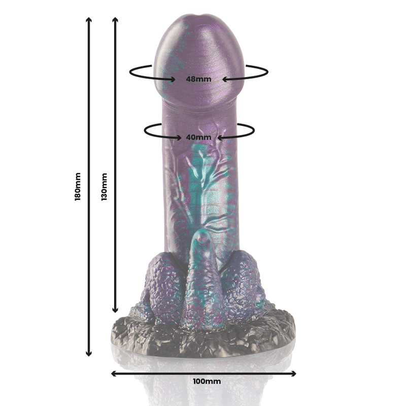 EPIC - BASILISK DILDO DUPLO ESCAMOSO PRAZER TAMANHO PEQUENO Sexshoptuga 