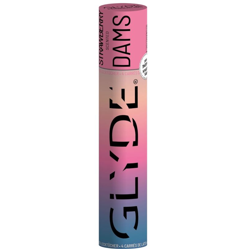 SHEER GLYDE - DAMS LAMINAS LÁTEX SEXO ORAL MORANGO - Sexshoptuga 