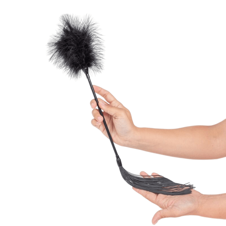 SECRET PLAY - DUSTER + CHICOTE PRETO Sexshoptuga 