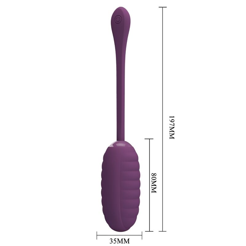 PRETTY LOVE - OVO VIBRATÓRIO RECARREGÁVEL ROXO CASPER - Sexshoptuga 