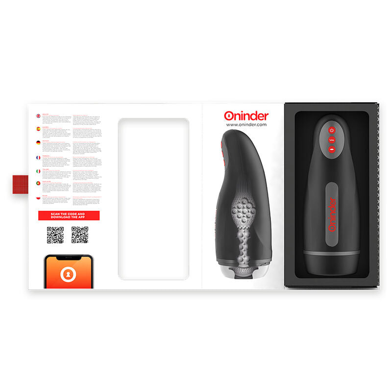 ONINDER - SEUL MASTURBADOR MASCULINO RECARREGÁVEL 10 VELOCIDADES - APLICATIVO GRATUITO - Sexshoptuga  Sexshoptuga 