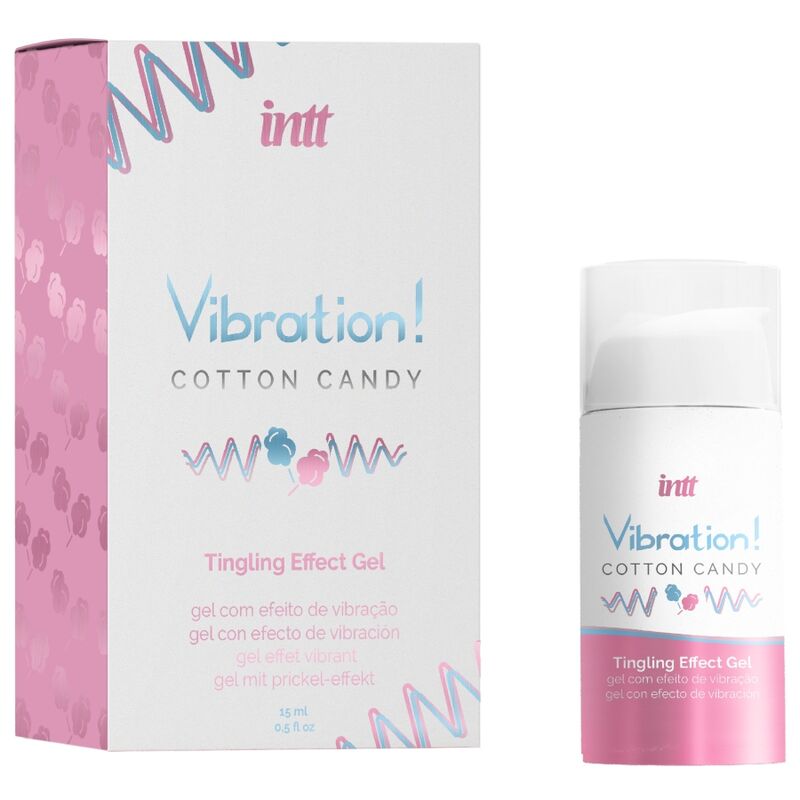 INTT - PODEROSO ESTIMULANTE ÍNTIMO ALGODÃO DOCE GEL VIBRADOR LÍQUIDO 15 ML - Sexshoptuga  Sexshoptuga 