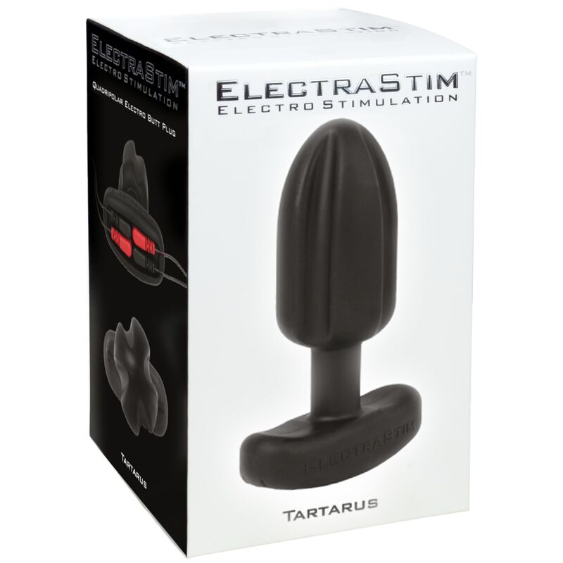 ELECTRASTIM - PLUG ANAL TARTARUS QUADRIPOLAR SILICONE PRETO - Sexshoptuga  Sexshoptuga 