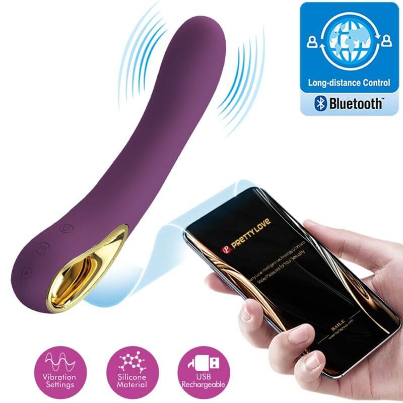 PRETTY LOVE - ETHAN VIBRADOR RECARREGVEL ROXO Sexshoptuga 