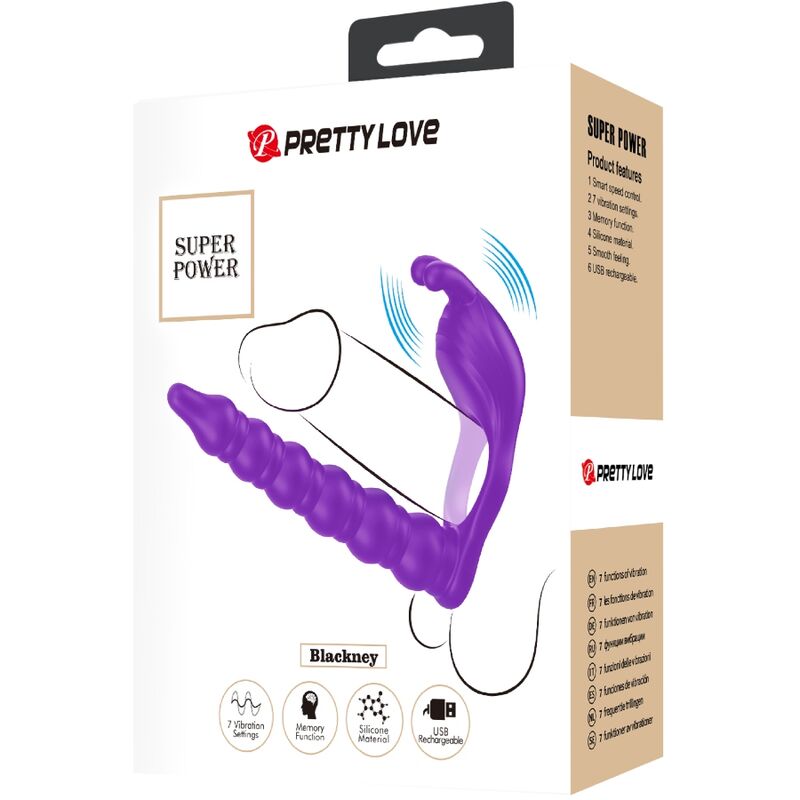 PRETTY LOVE - BLACKNEY ANÉIS PARA PÊNIS COM PLUG VIBRADOR Sexshoptuga 