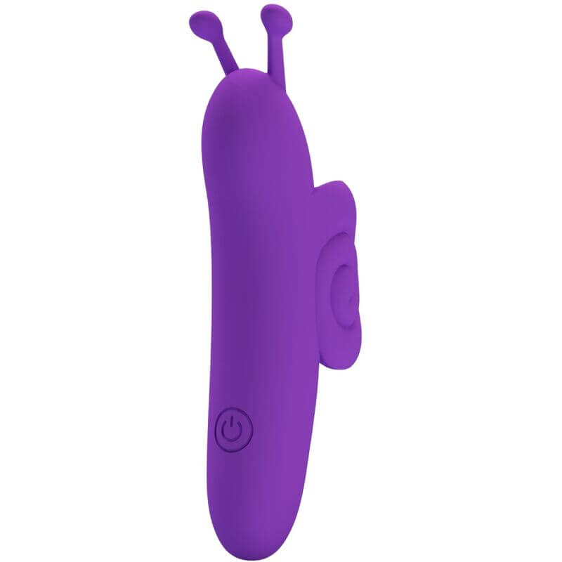 PRETTY LOVE - SNAIL ESTIMULADOR DE DEDO ROXO PODEROSO Sexshoptuga 