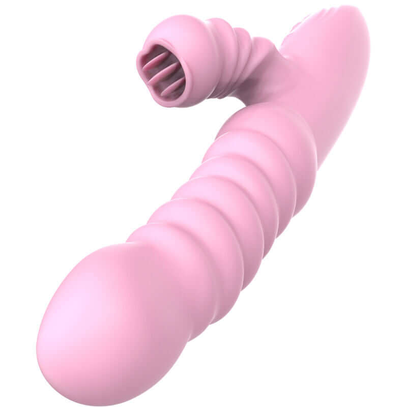 ARMONY - VIBRADOR MULTIFUNÇÃO COM EFEITO DE CALOR ESTIMULANTE DE LÍNGUA ROSA Sexshoptuga 