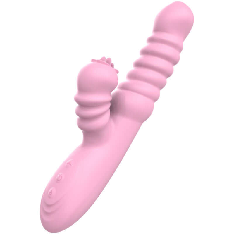 ARMONY - VIBRADOR MULTIFUNÇÃO COM EFEITO DE CALOR ESTIMULANTE DE LÍNGUA ROSA Sexshoptuga 