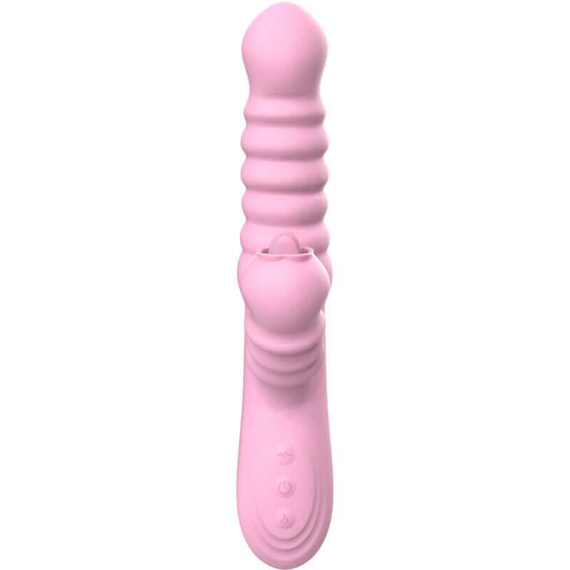 ARMONY - VIBRADOR MULTIFUNÇÃO COM EFEITO DE CALOR ESTIMULANTE DE LÍNGUA ROSA Sexshoptuga 