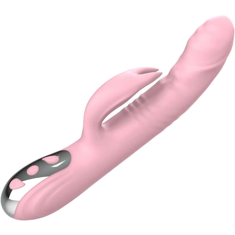 ARMONY - VIBRADOR DE COELHO TOTALMENTE ROSA EFEITO DE CALOR Sexshoptuga 