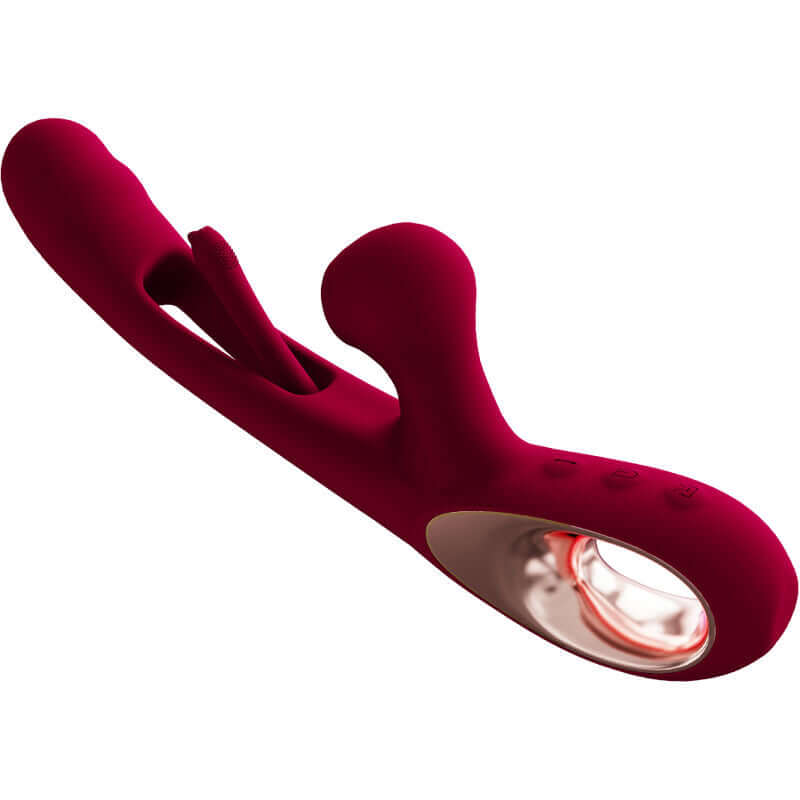 ARMONY - VIBRADOR DE IMPACTO SWING E ESTIMULADOR DUPLO MODELO 2 BORDEAUX Sexshoptuga 