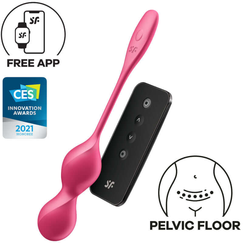 SATISFYER - LOVE BIRDS 2 BOLAS DE KEGEL VIBRANTES + APLICATIVO GRATUITO Sexshoptuga 