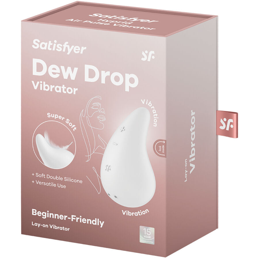 SATISFYER - WHITE LAY-ON DEW DROP VIBRATOR Sexshoptuga 