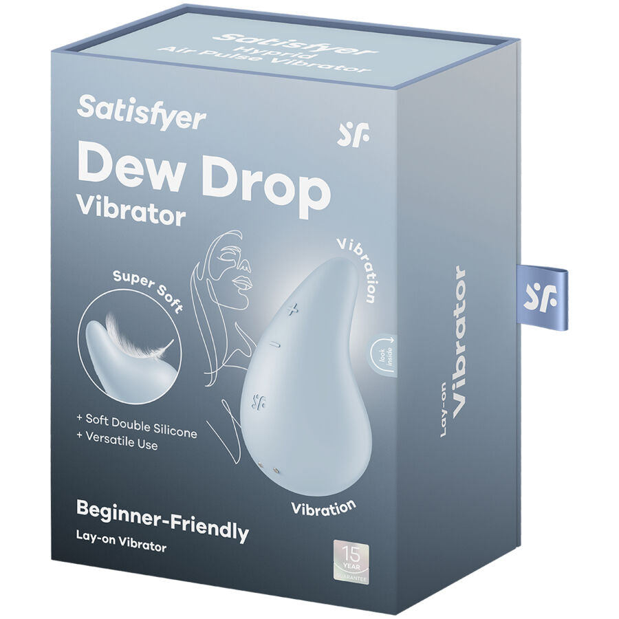 SATISFYER - WHITE LAY-ON DEW DROP VIBRATOR Sexshoptuga 