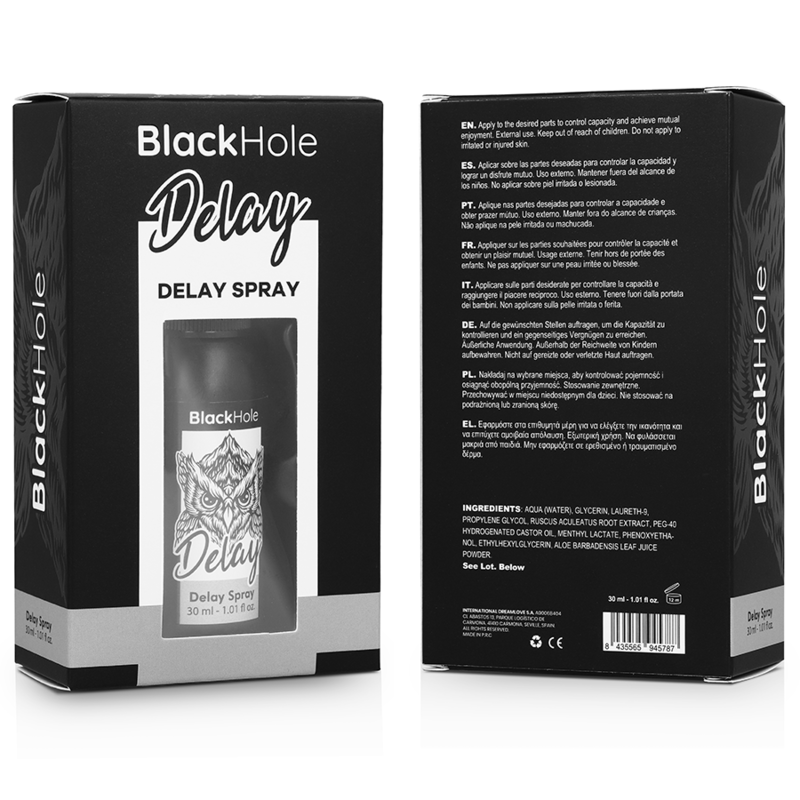 BLACK HOLE - DELAY SPRAY STUDY FORTE 30 ML - Sexshoptuga  Sexshoptuga 