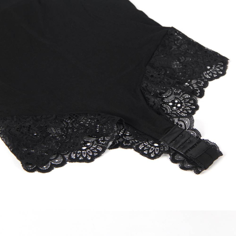 SUBBLIME - BLACK FLORAL TEDDY WITH LACE DETAIL L/XL Sexshoptuga 