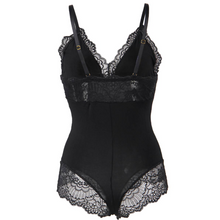 SUBBLIME - BLACK FLORAL TEDDY WITH LACE DETAIL S/M Sexshoptuga 