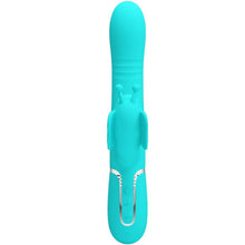 PRETTY LOVE - VIBRADOR COELHO MULTIFUNÇÕES 4 EM 1 BUTTERFLY AQUA VERDE Sexshoptuga 