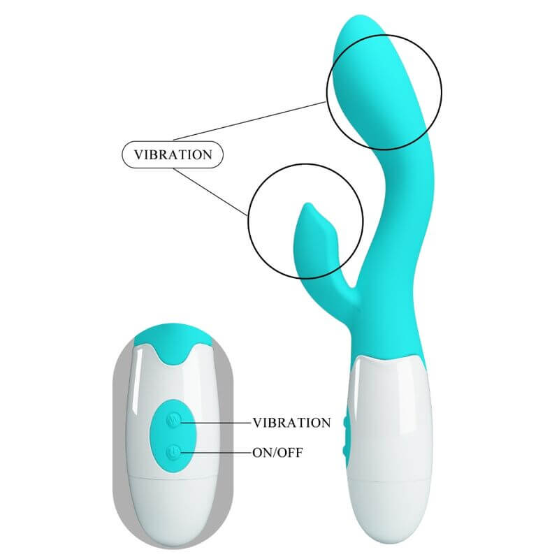 PRETTY LOVE - VIBRADOR BRILHANTE G-SPOT AQUA VERDE Sexshoptuga 