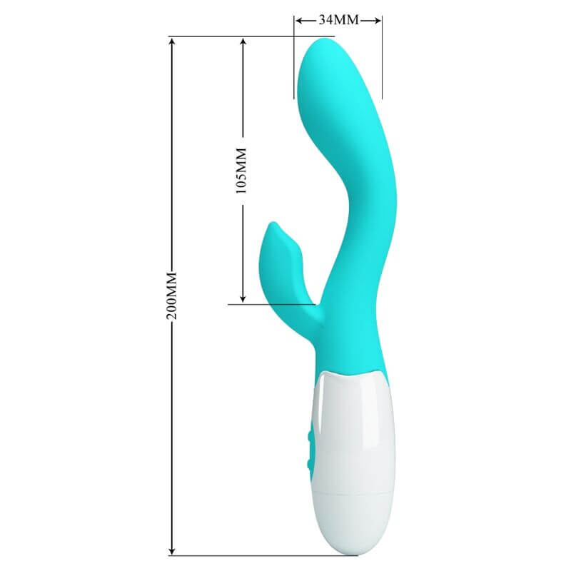 PRETTY LOVE - VIBRADOR BRILHANTE G-SPOT AQUA VERDE Sexshoptuga 