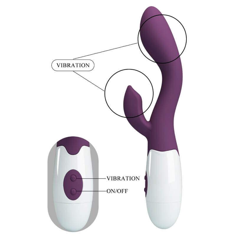 PRETTY LOVE - VIBRADOR G-SPOT BRILHANTE ROXO Sexshoptuga 