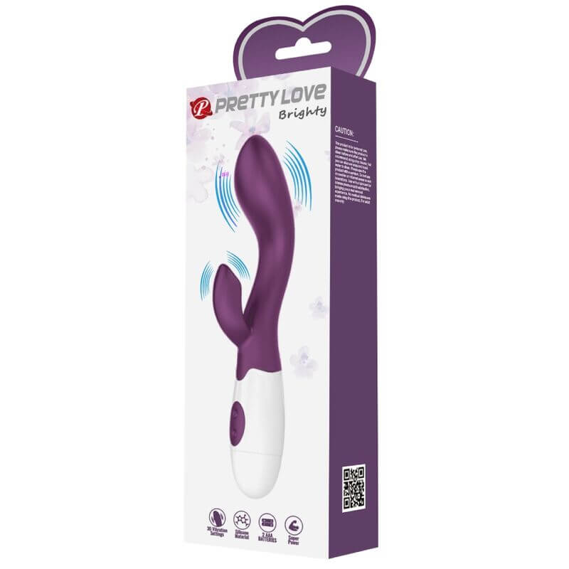 PRETTY LOVE - VIBRADOR G-SPOT BRILHANTE ROXO Sexshoptuga 