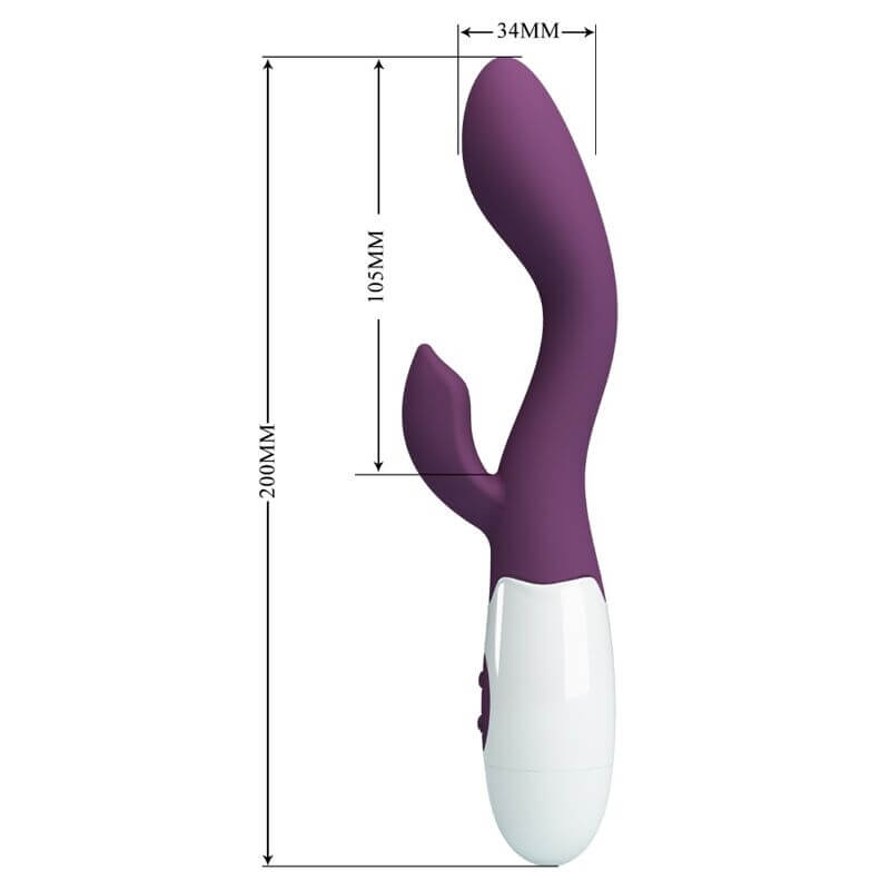 PRETTY LOVE - VIBRADOR G-SPOT BRILHANTE ROXO Sexshoptuga 