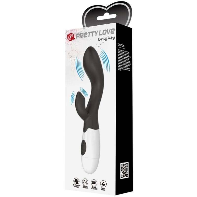 PRETTY LOVE - BRIGHTY VIBRADOR G-SPOT PRETO Sexshoptuga 