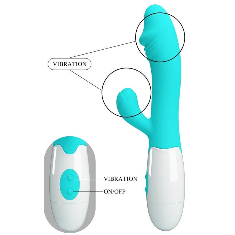 PRETTY LOVE - VIBRADOR SNAPPY G-SPOT AQUA VERDE Sexshoptuga 