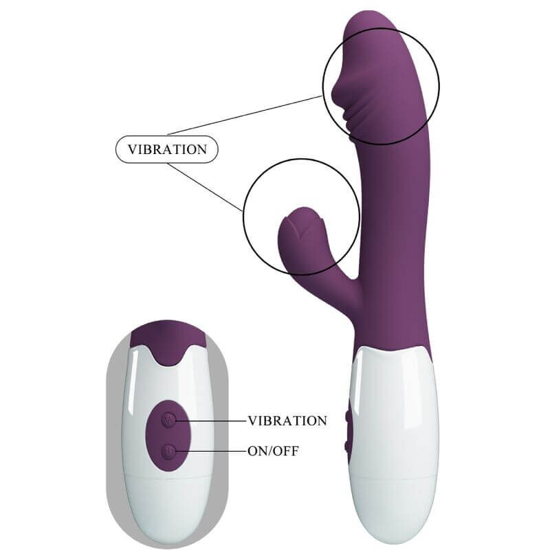 PRETTY LOVE - VIBRADOR SNAPPY G-SPOT ROXO Sexshoptuga 