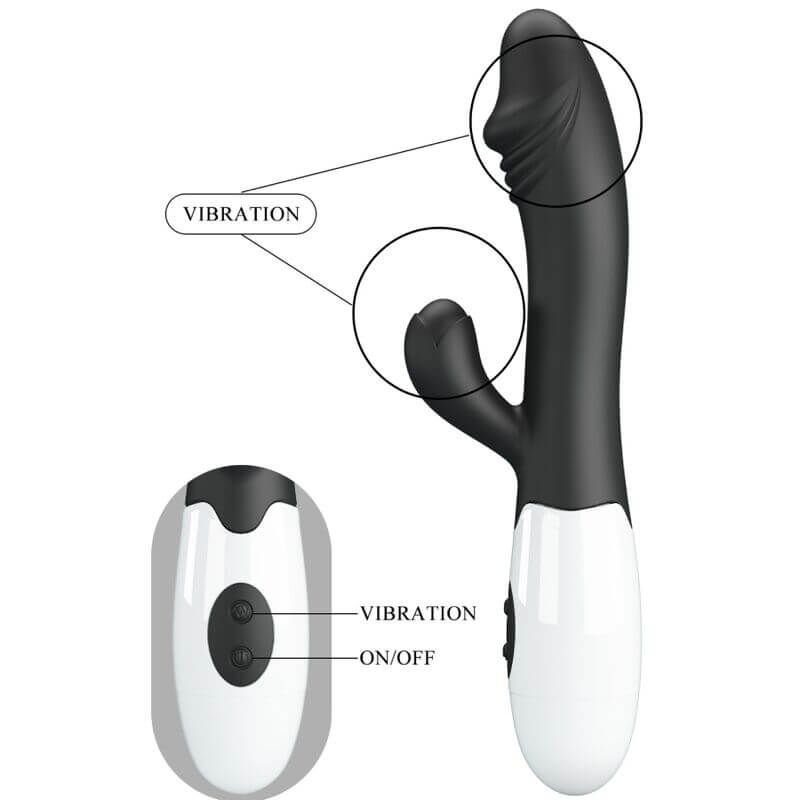 PRETTY LOVE - VIBRADOR SNAPPY G-SPOT PRETO Sexshoptuga 