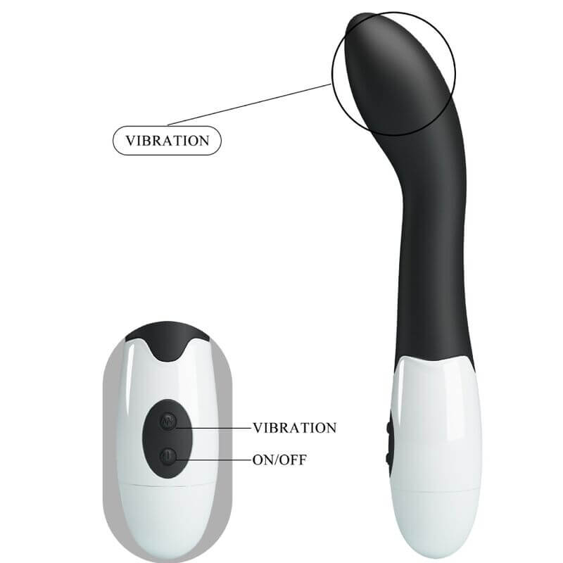 PRETTY LOVE - BISHOP VIBRADOR G-SPOT 30 MODOS PRETO Sexshoptuga 