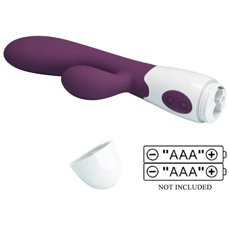 PRETTY LOVE - ALVIS VIBRADOR COELHO E PONTO G ROXO Sexshoptuga 