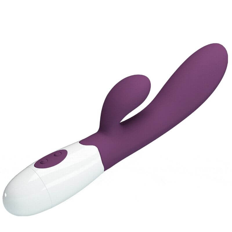 PRETTY LOVE - ALVIS VIBRADOR COELHO E PONTO G ROXO Sexshoptuga 