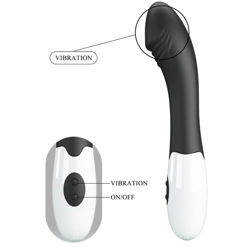 PRETTY LOVE - ELEMENTAL VIBRADOR G-SPOT 30 MODOS PRETO Sexshoptuga 