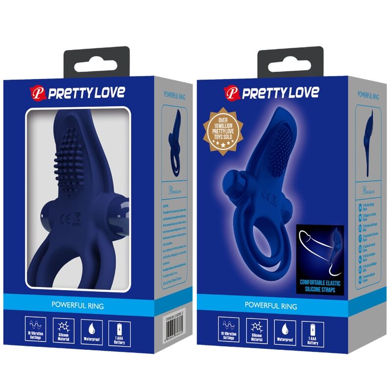 PRETTY LOVE - BRONSON ANEL DUPLO COM VIBRAO AZUL Sexshoptuga 