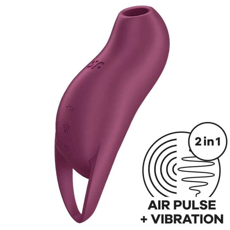 SATISFYER - POCKET PRO 1 ESTIMULADOR DE CLITÓRIS GARNET Sexshoptuga 