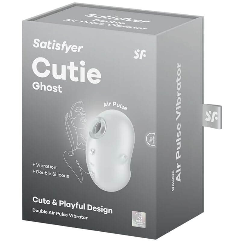 SATISFYER - CUTIE GHOST WHITE LAY-ON VIBRATOR Sexshoptuga 