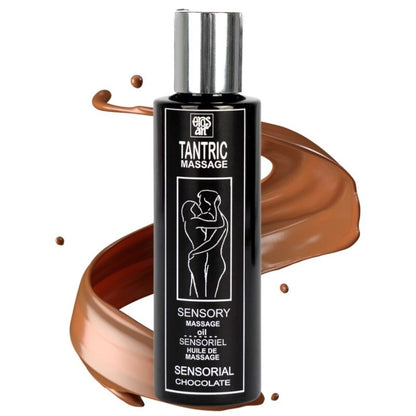 EROS-ART - ÓLEO DE MASSAGEM TÂNTRICA NATURAL E AFRODISÍACO DE CHOCOLATE 100 ML - Sexshoptuga 